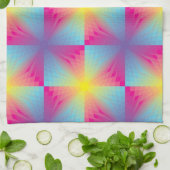 抽象的な正方形のベクトルモザイク キッチンタオル (折り畳み)