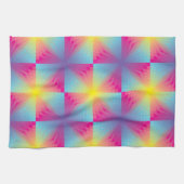 抽象的な正方形のベクトルモザイク キッチンタオル (横)