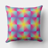 抽象的な正方形のベクトルモザイク クッション (裏面)