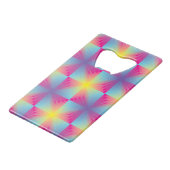 抽象的な正方形のベクトルモザイク クレジットカード栓抜き (裏面アングル)