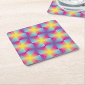 抽象的な正方形のベクトルモザイク スクエアペーパーコースター (アングル)