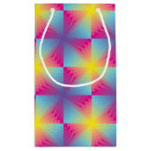 抽象的な正方形のベクトルモザイク スモールペーパーバッグ (裏面)