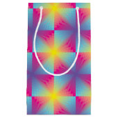 抽象的な正方形のベクトルモザイク スモールペーパーバッグ (正面)