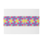 抽象的な正方形のベクトルモザイク 招待状ベリーバンド (裏面例)