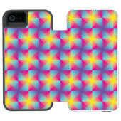 抽象的な正方形のベクトルモザイク INCIPIO iPhoneウォレットケース (フォリオ Open)
