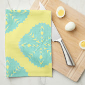 抽象的な正方形WYCINANKI BL キッチンタオル (四つ折り)