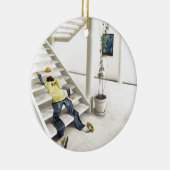 抽象的な毎日の上昇階段 セラミックオーナメント (右)