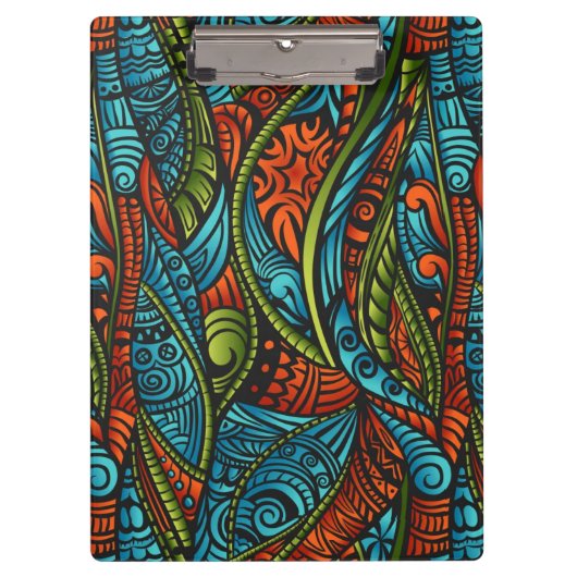 抽象的な民族の壁紙 クリップボード (正面)