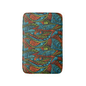 抽象的な民族の壁紙 バスマット (正面縦)