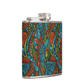 抽象的な民族の壁紙 フラスク (右)