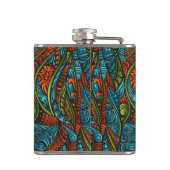 抽象的な民族の壁紙 フラスク (裏面)