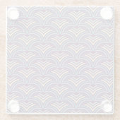 抽象的な民族的背景2 ガラスコースター (裏面)