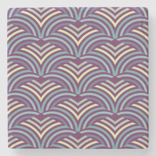 抽象的な民族的背景2 ストーンコースター (正面)