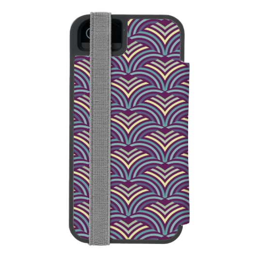 抽象的な民族的背景2 INCIPIO iPhoneウォレットケース (フォリオ裏面)