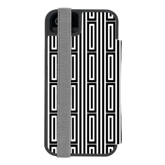 抽象的な民族的背景 INCIPIO iPhoneウォレットケース (フォリオ裏面)