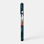 抽象的な水中洞窟 iPhone 16ケース (左側面)