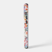 抽象的な水彩のゆるい花 iPhoneケース (左側面)
