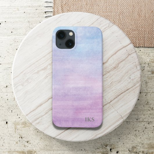 抽象的な水彩デザイン 名前入れ可能 Case-Mate iPhoneケース