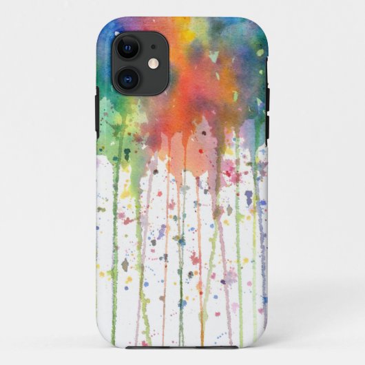 抽象的な水彩ドリッピーアート Case-Mate iPhoneケース (裏面)