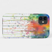 抽象的な水彩ドリッピーアート Case-Mate iPhoneケース (裏面(横))