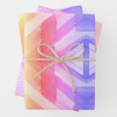 抽象的な水彩幾何学背景ラッピング ラッピングペーパーシート (インサイチュ)