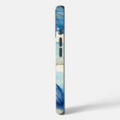 抽象的な水彩海洋波パターン Case-Mate iPhoneケース (裏面 / 左)