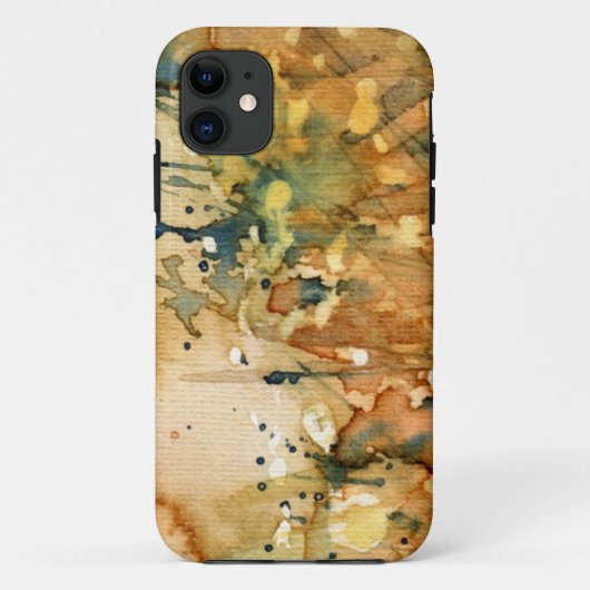 抽象的な水彩画および古い背景 Case-Mate iPhoneケース (裏面)