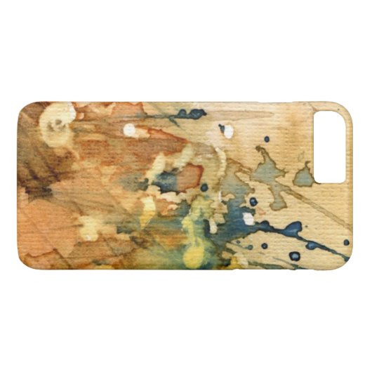 抽象的な水彩画および古い背景 Case-Mate iPhoneケース (裏面(横))