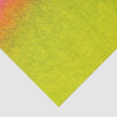 抽象的な水彩画のピンクのオレンジ緑 薄葉紙 (詳細)