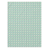 抽象的な水彩画のヤシの木パターン テーブルクロス (正面)