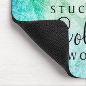 抽象的な水彩画のヤシの木 マウスパッド (コーナー)