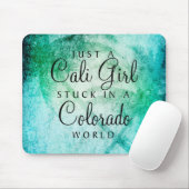 抽象的な水彩画のヤシの木 マウスパッド (マウス)