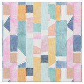 抽象的な水彩画の形パターン ファブリック (クローズアップ)