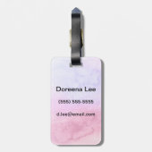 抽象的な水彩画の手塗りの背景11 ラゲッジタグ (裏面縦)