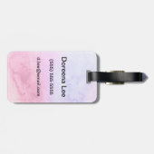 抽象的な水彩画の手塗りの背景11 ラゲッジタグ (裏面横)