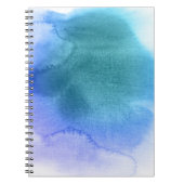 抽象的な水彩画の手塗りの背景12 ノートブック (正面)
