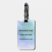抽象的な水彩画の手塗りの背景12 ラゲッジタグ (裏面縦)