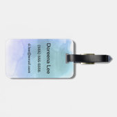 抽象的な水彩画の手塗りの背景12 ラゲッジタグ (裏面横)