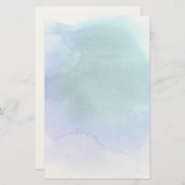 抽象的な水彩画の手塗りの背景12 便箋 (正面/裏面)