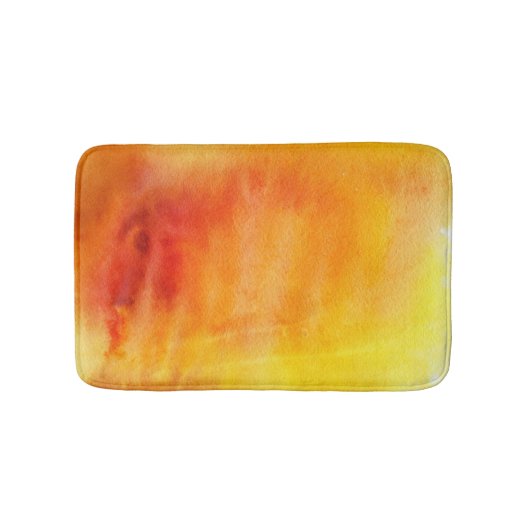 抽象的な水彩画の手塗りの背景19 バスマット (正面)