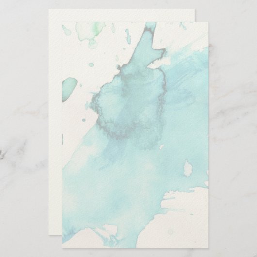 抽象的な水彩画の手塗りの背景2 便箋 (正面/裏面)