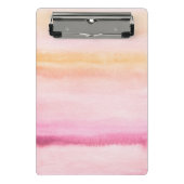 抽象的な水彩画の手塗りの背景4 3 ミニクリップボード (正面)