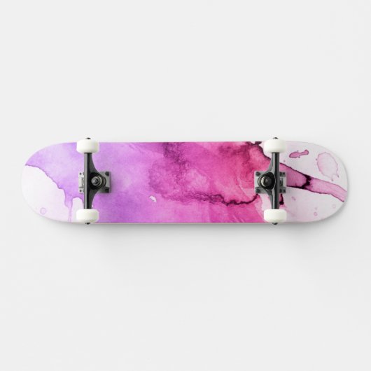 抽象的な水彩画の手塗りの背景5 スケートボード (横)