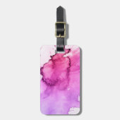 抽象的な水彩画の手塗りの背景5 ラゲッジタグ (正面縦)