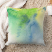 抽象的な水彩画の手塗りの背景8 クッション (ブランケット)