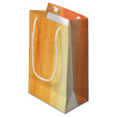 抽象的な水彩画の手塗りの背景 スモールペーパーバッグ (正面アングル)