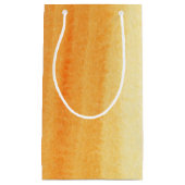 抽象的な水彩画の手塗りの背景 スモールペーパーバッグ (正面)