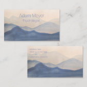 抽象的な水彩画の景色の上品な名刺 名刺 (正面/裏面)