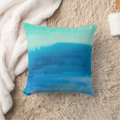 抽象的な水彩画の枕 クッション (ブランケット)