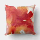 抽象的な水彩画の絵画 クッション (裏面)